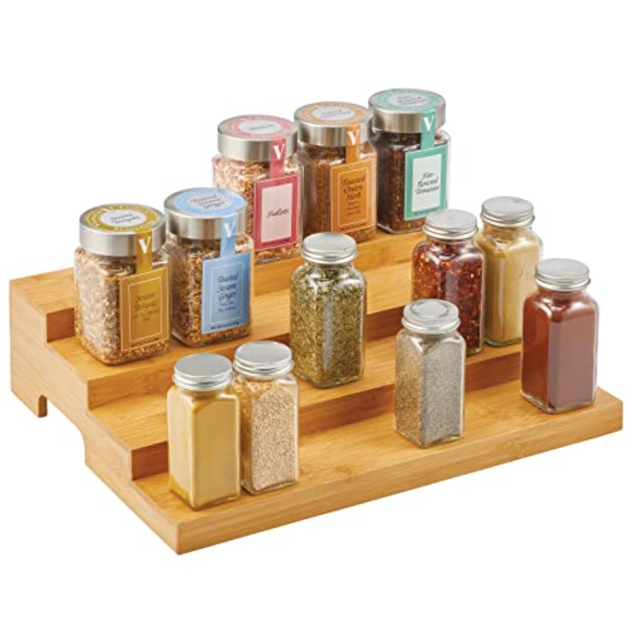 Food Storage In Cabinets - Bamboo Spice and Food Kitchen Cabinet