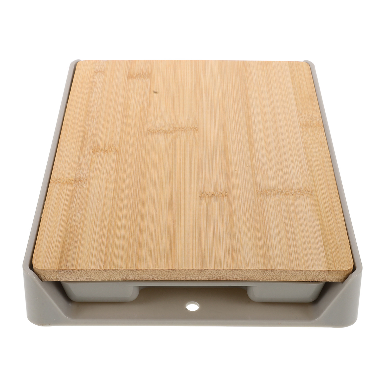 Food Storage In The Kitchen - Bamboo Cutting Board with Pull-Out Drawer