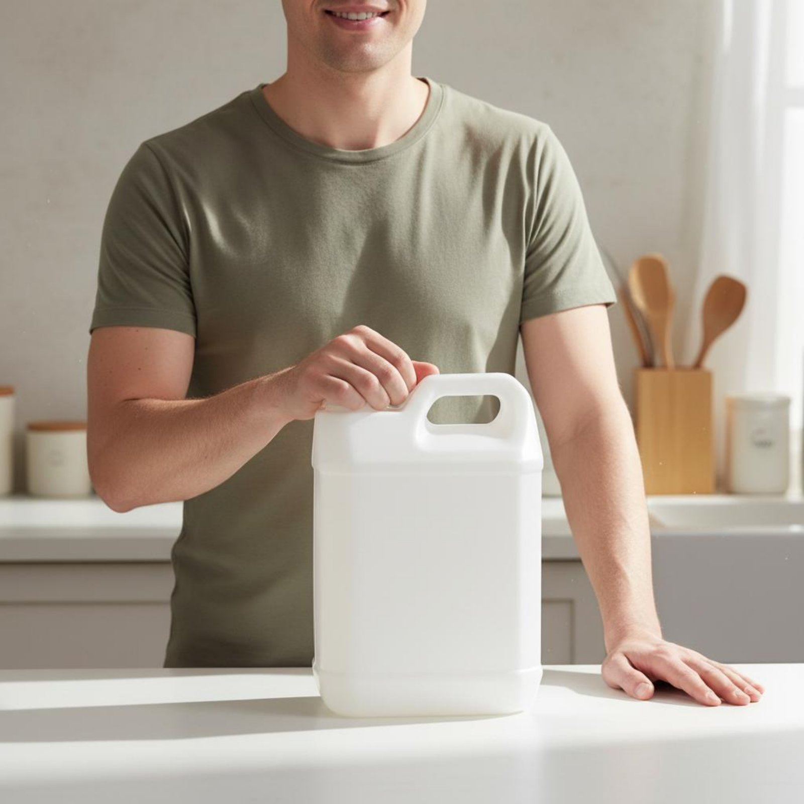 Food Storage Safe - Food-Safe Plastic Jug Versatile Reusable Water