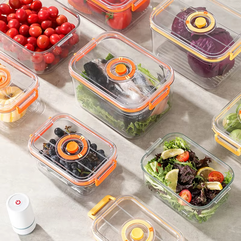 Food Storage Eco Friendly - Vacuum Fresh-keeping Box Refrigerator Sealed Canister