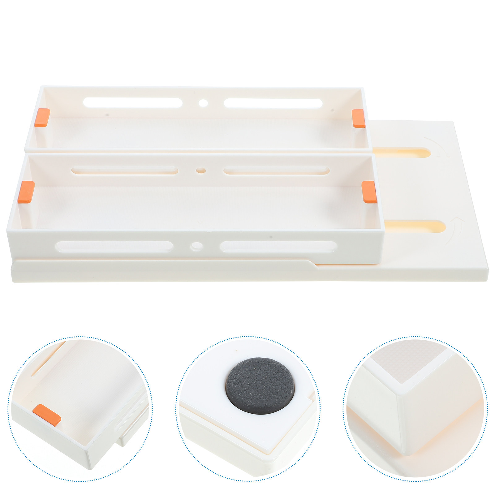 Food Storage Without Pantry - Rotating Kitchen Storage Rack with Pull