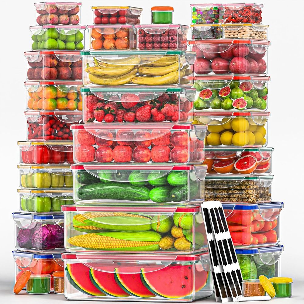 Food Storage In The Kitchen - 70 Pcs Large Food Storage Containers