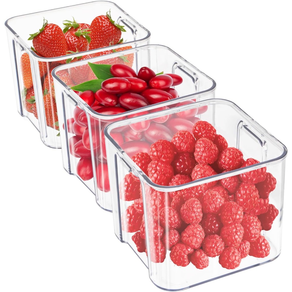 3pack fridge organizer drawer  - Food Storage Without Pantry บทวิจารณ์และราคา