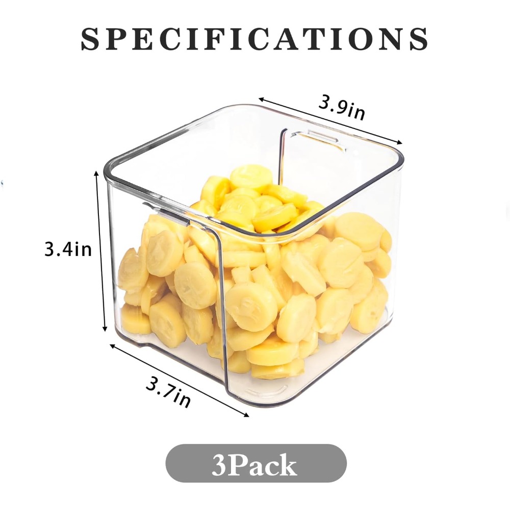 3pack fridge organizer drawer  - Food Storage Without Pantry บทวิจารณ์และราคา