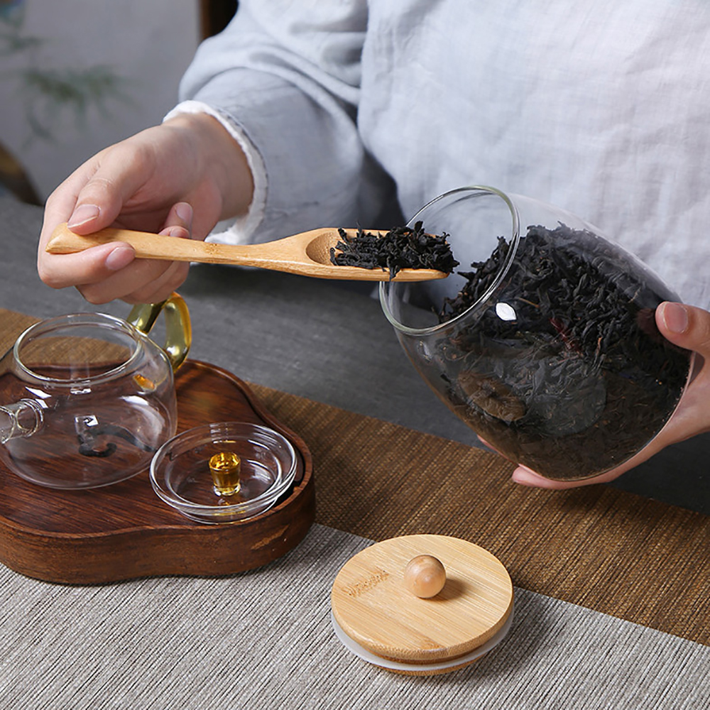 Wooden Lid Glass Sealed Jar Fo - Glass Food Storage Xl บทวิจารณ์และราคา