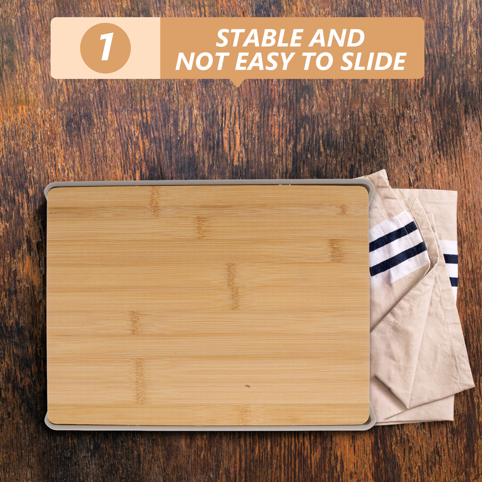 Bamboo Cutting Board with Pull - Food Storage In The Kitchen บทวิจารณ์และราคา