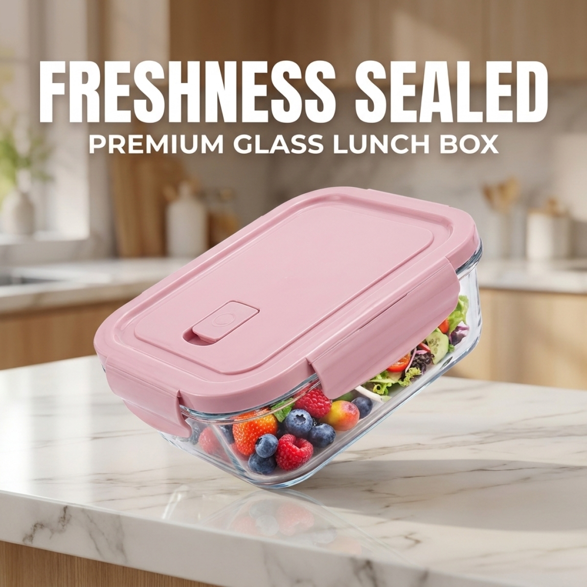 Pink Glass Food Storage Contai - Food Storage Safe บทวิจารณ์และราคา