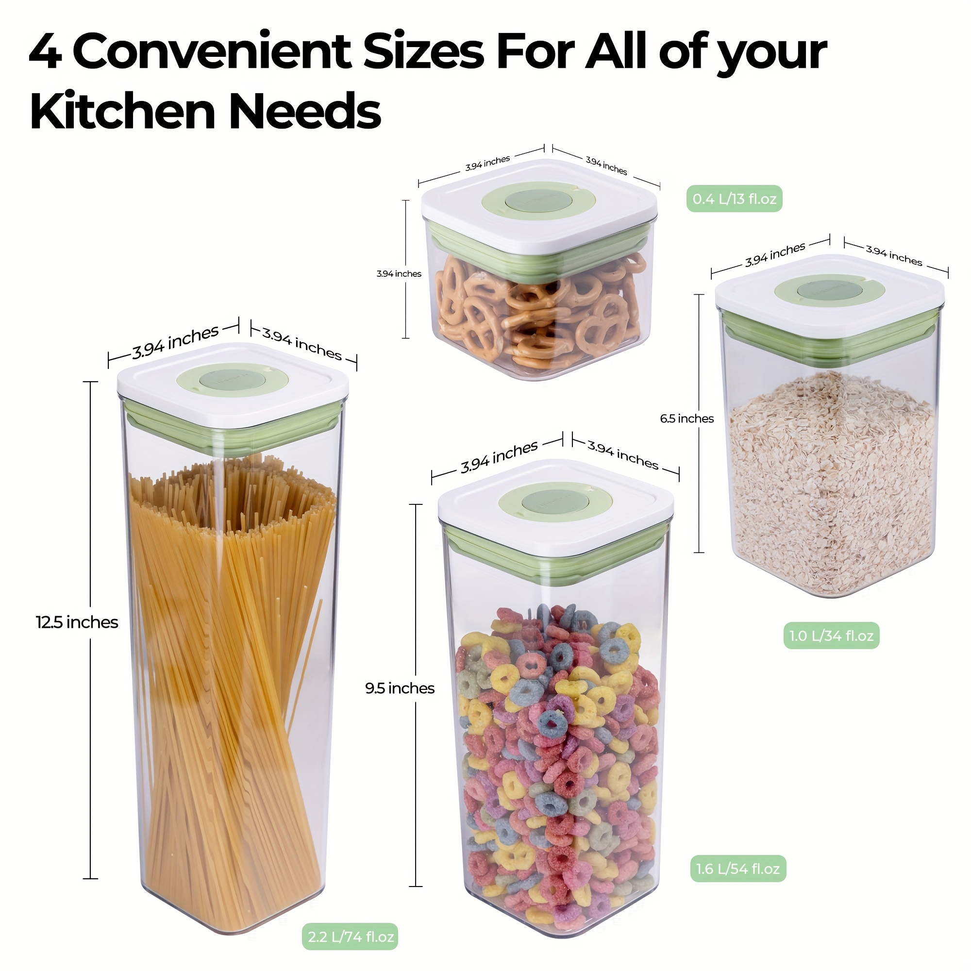 linoroso Pop Airtight Food Sto - Food Storage Without Pantry บทวิจารณ์และราคา