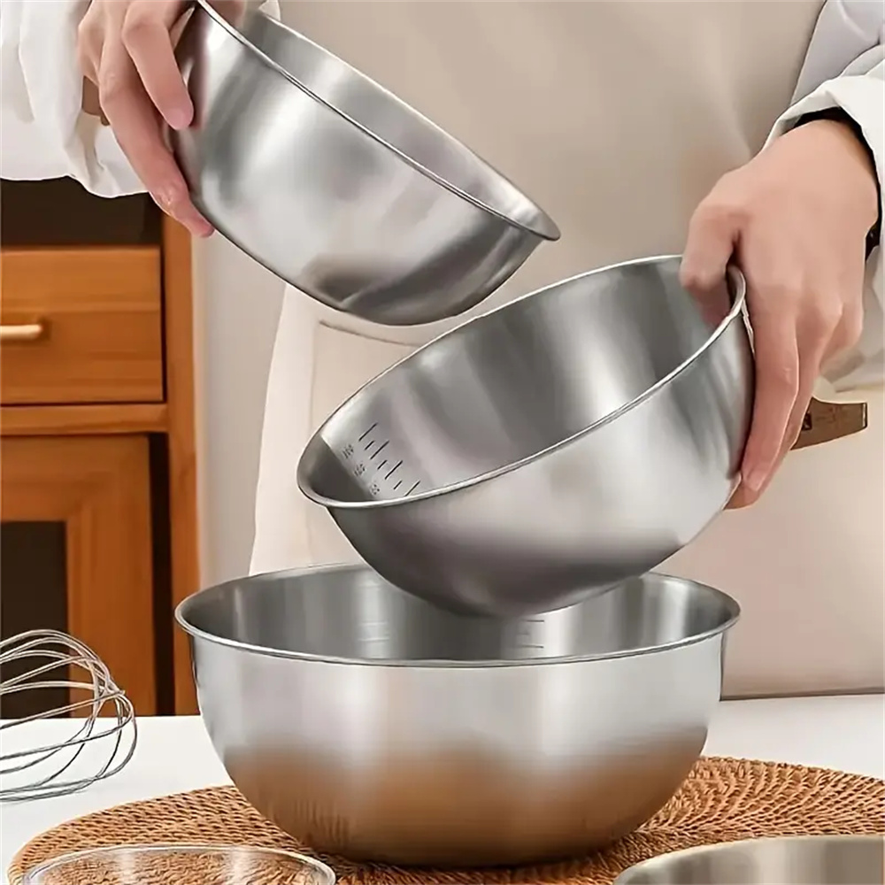 1-3 Stainless Steel Bowl Set w - Food Storage Eco Friendly บทวิจารณ์และราคา