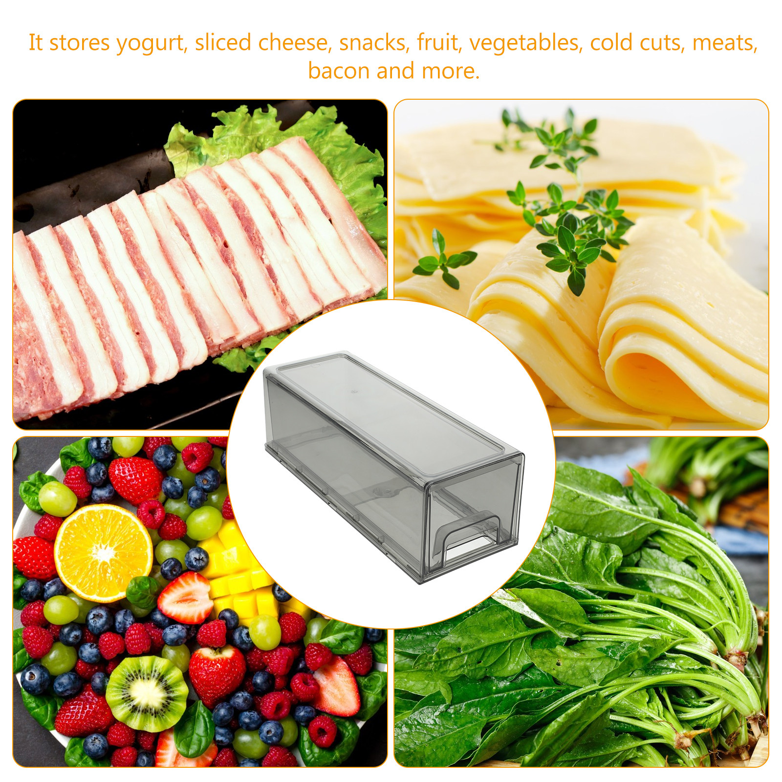Stackable Refrigerator Organiz - Food Storage Without Pantry บทวิจารณ์และราคา