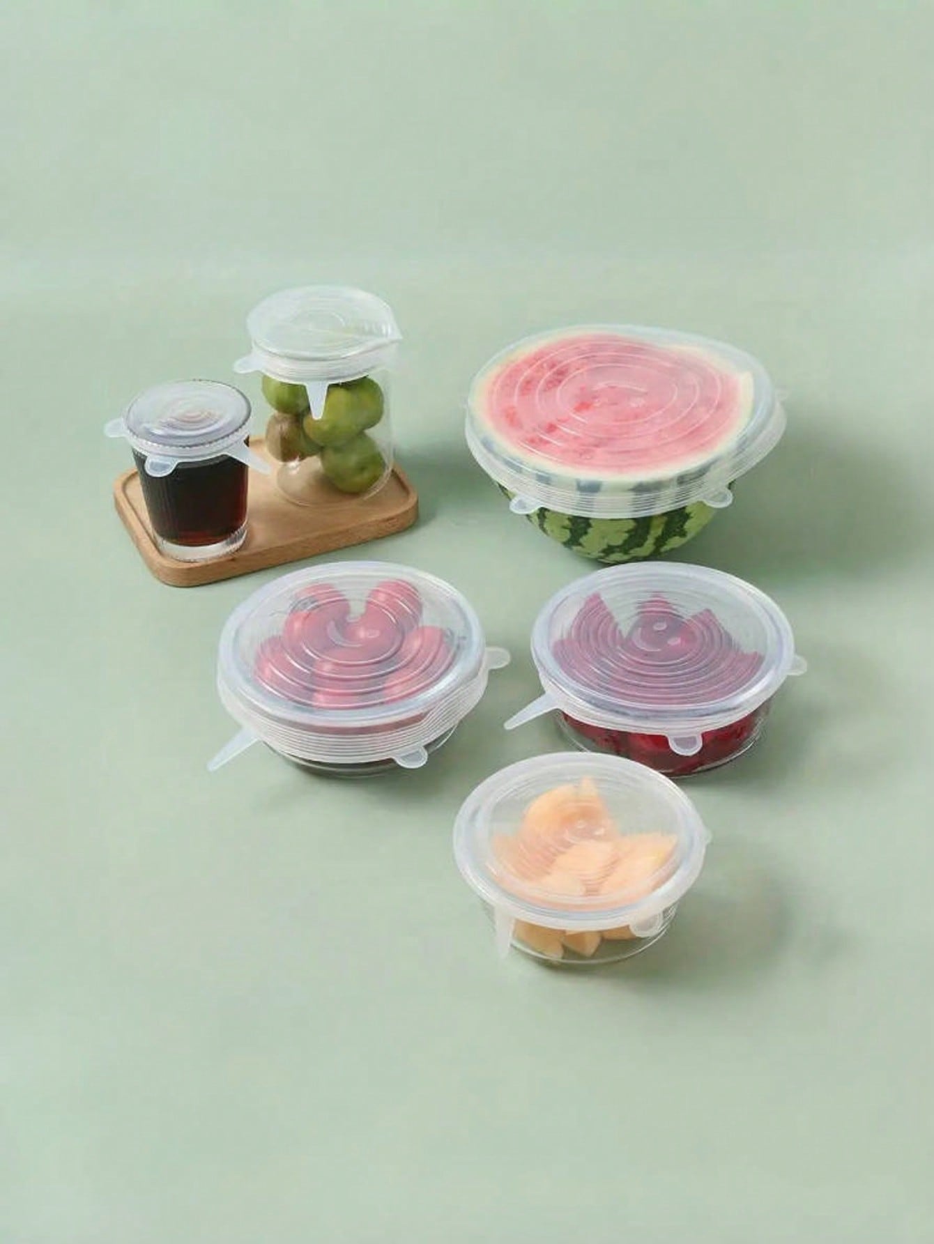 6pcs/Set Silicone Elastic Lids - Food Storage Safe บทวิจารณ์และราคา