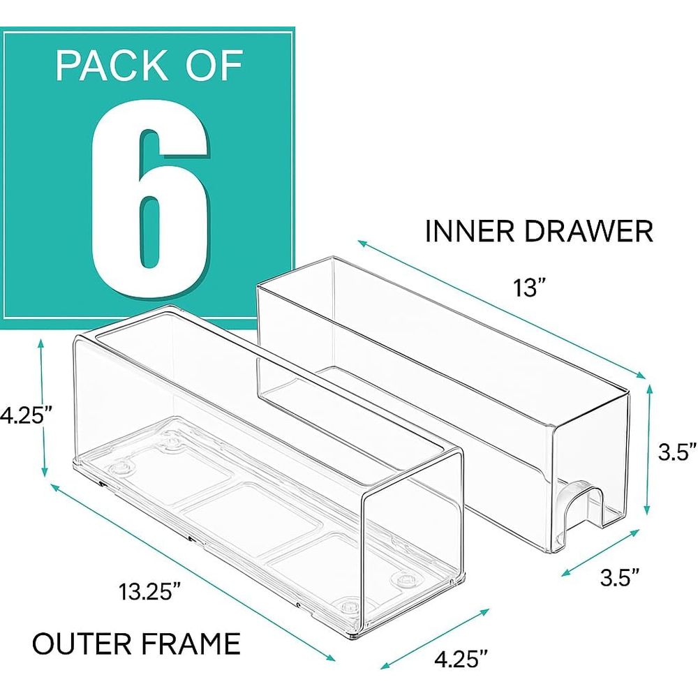 Stackable Acrylic Storage Bins - Food Storage Without Pantry บทวิจารณ์และราคา