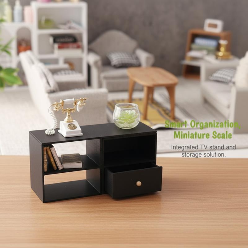 NEW 1/12 Dollhouse Storage Cab - Food Storage In Cabinets บทวิจารณ์และราคา