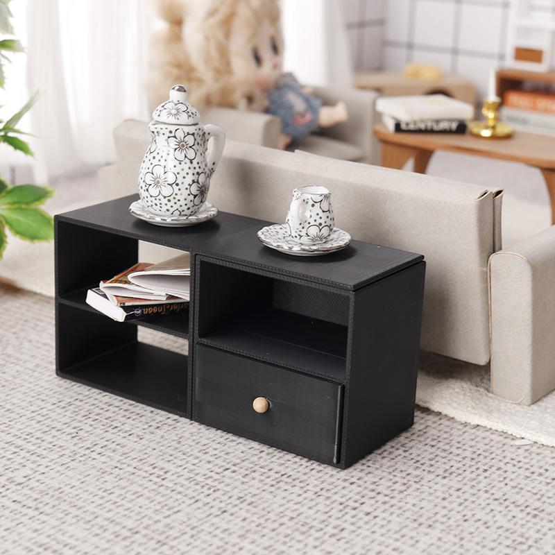 NEW 1/12 Dollhouse Storage Cab - Food Storage In Cabinets บทวิจารณ์และราคา