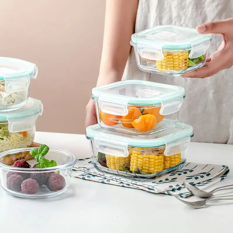18Pcs Glass Food Storage Conta - Glass Food Storage Xl บทวิจารณ์และราคา