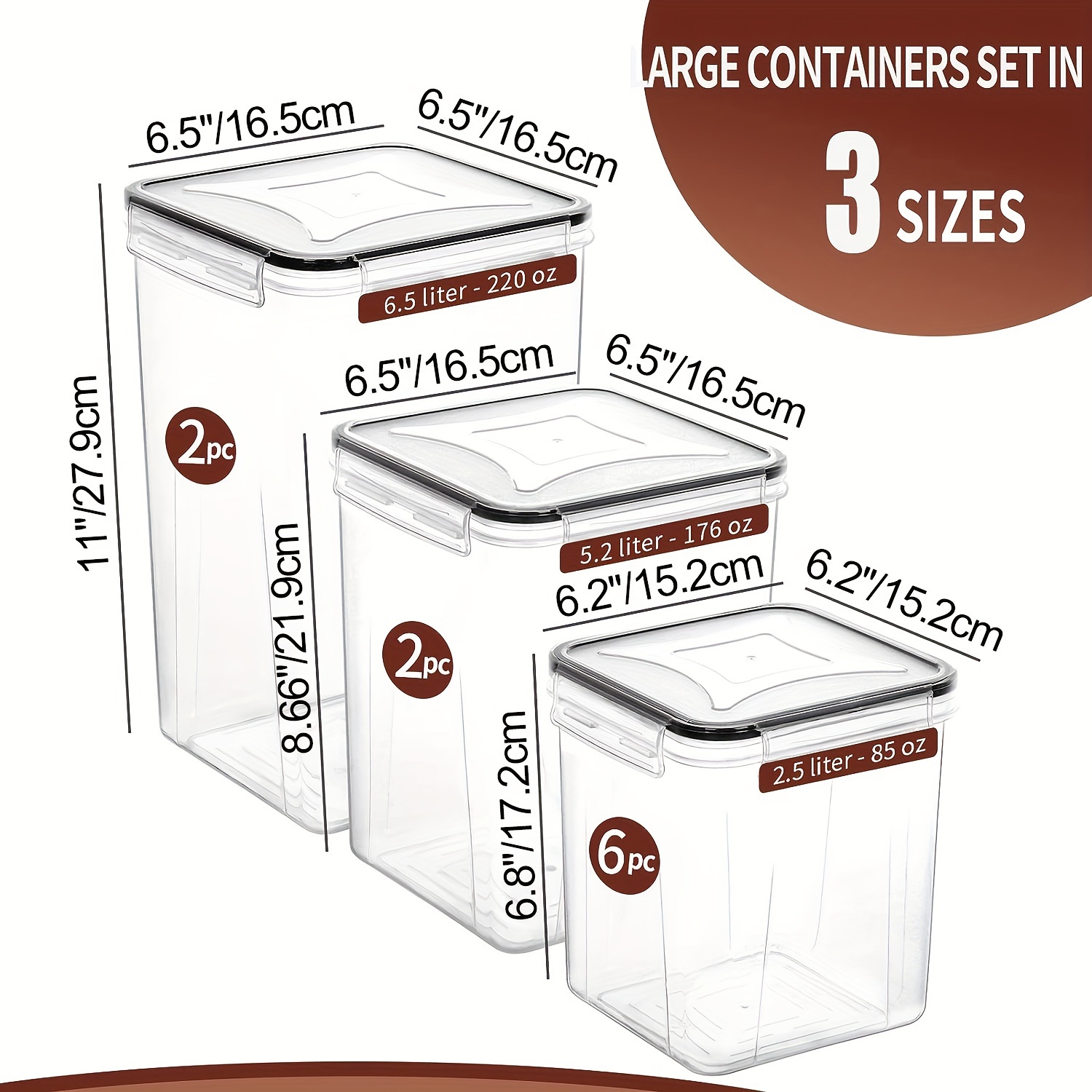 Skroam Large Airtight Food Sto - Food Storage Without Pantry บทวิจารณ์และราคา