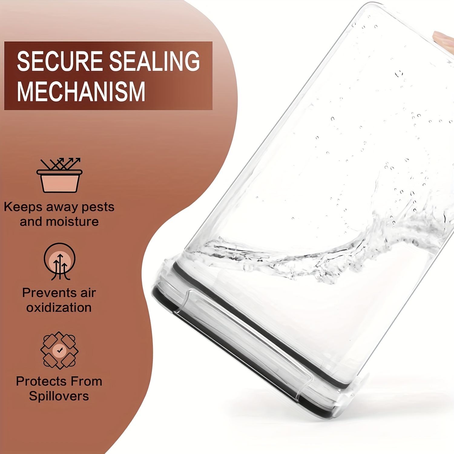 Skroam Large Airtight Food Sto - Food Storage Without Pantry บทวิจารณ์และราคา