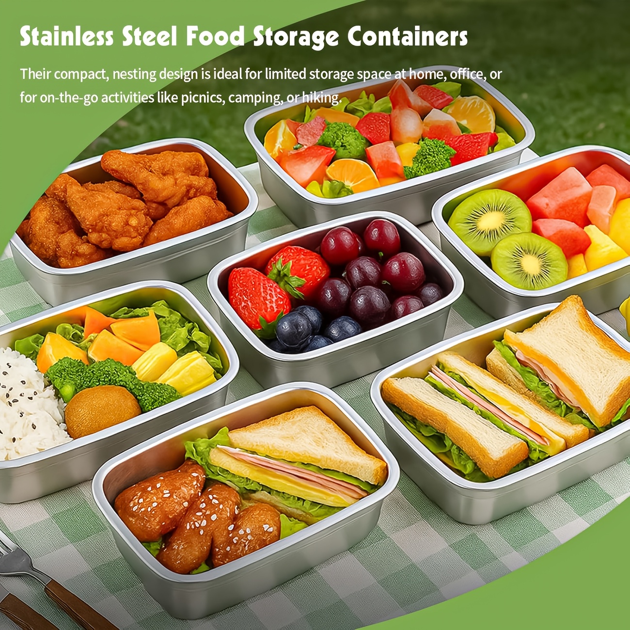 10-Piece Stainless Steel Food  - Food Storage Safe บทวิจารณ์และราคา
