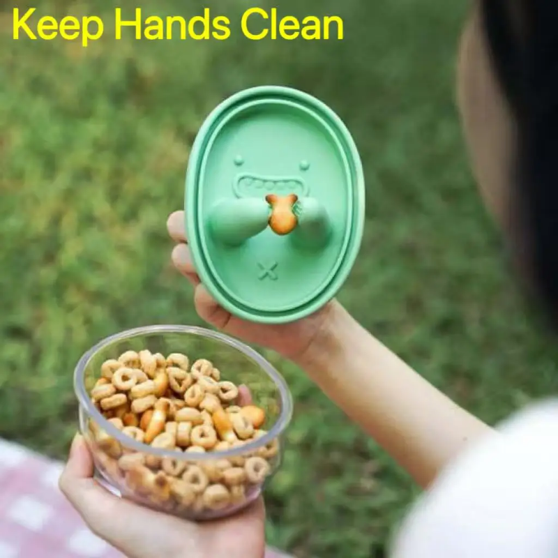 Hands-free snack box, no crumb - Food Storage Eco Friendly บทวิจารณ์และราคา