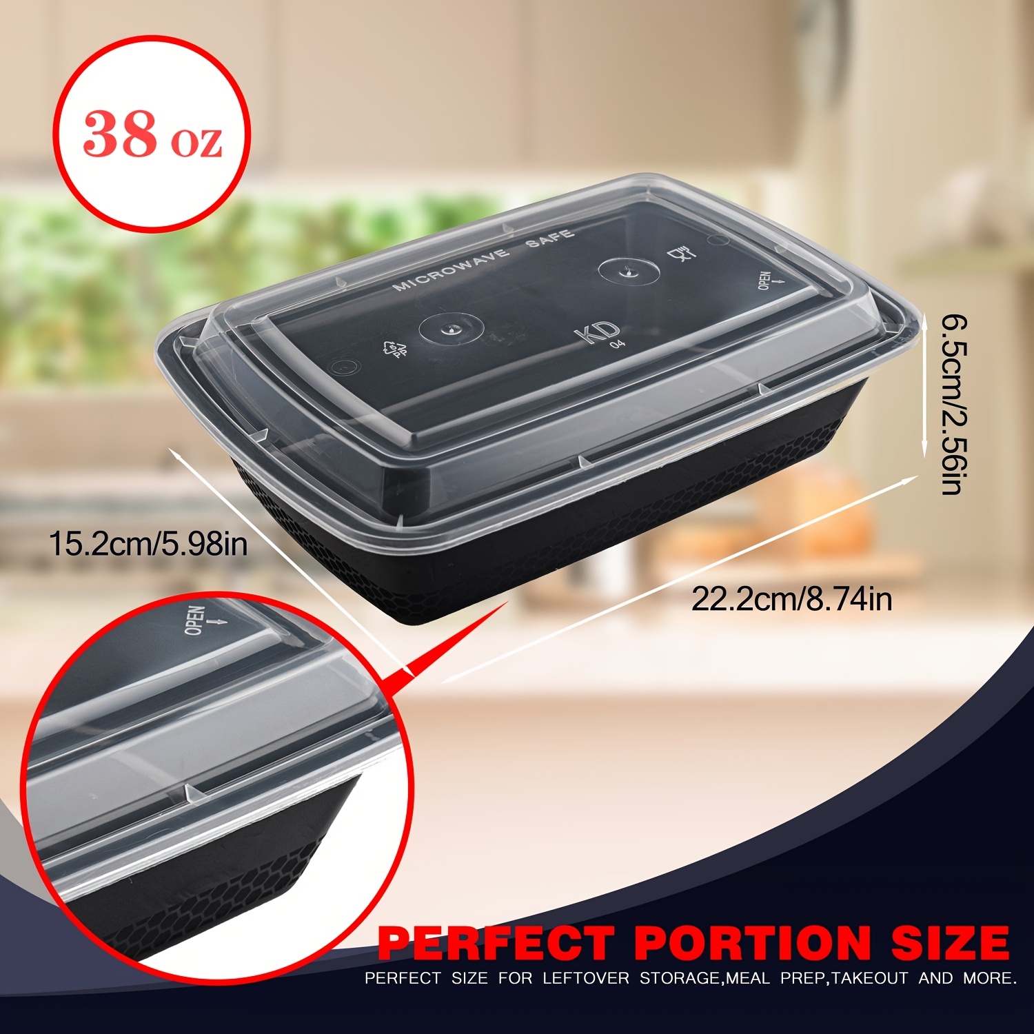 usBlack 100pcs (50 Containers  - Food Storage Safe บทวิจารณ์และราคา