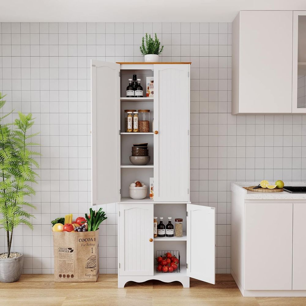 72 Tall Kitchen Pantry Cabinet - Food Storage In Cabinets บทวิจารณ์และราคา