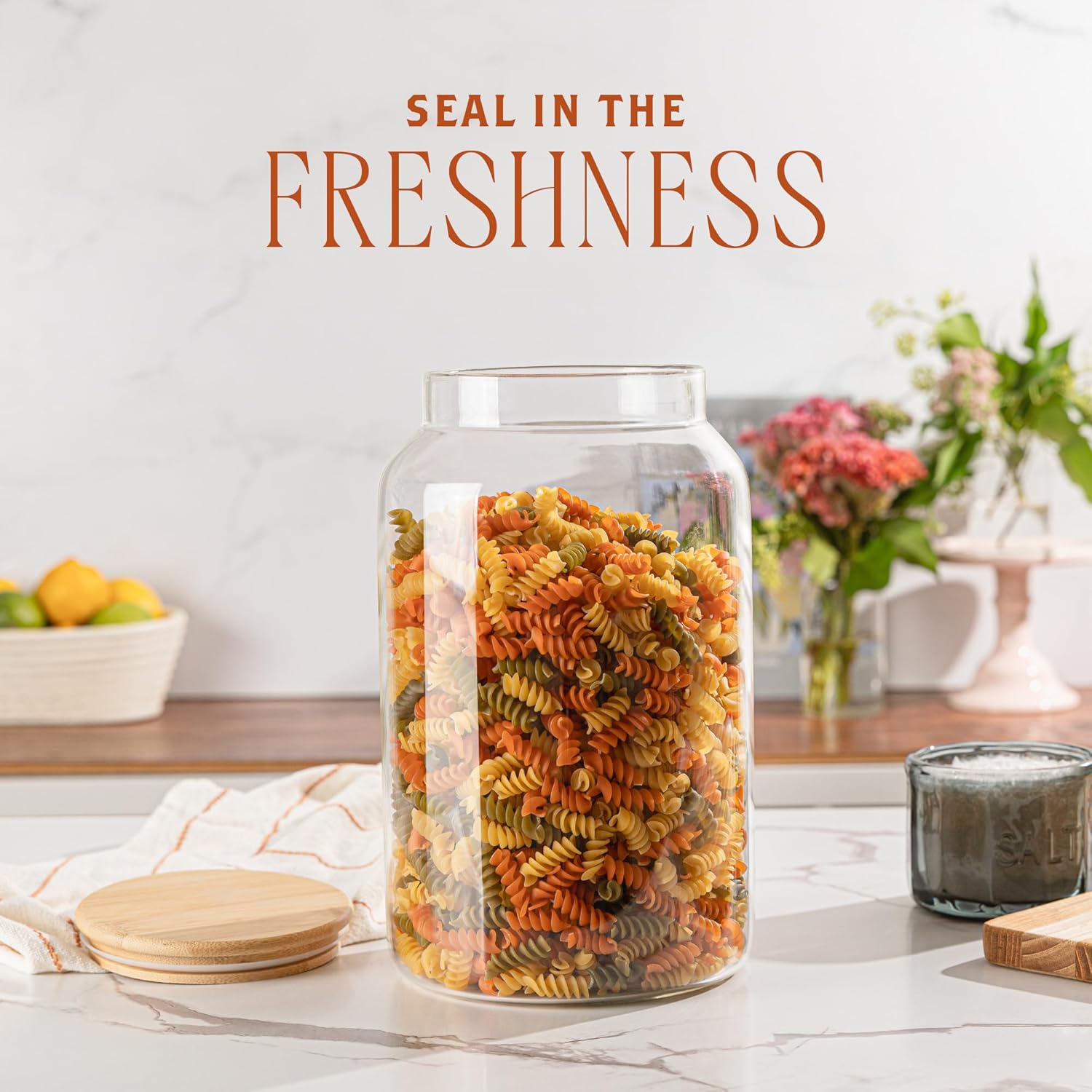 1 Gallon Glass Large Jar with  - Food Storage In The Kitchen บทวิจารณ์และราคา