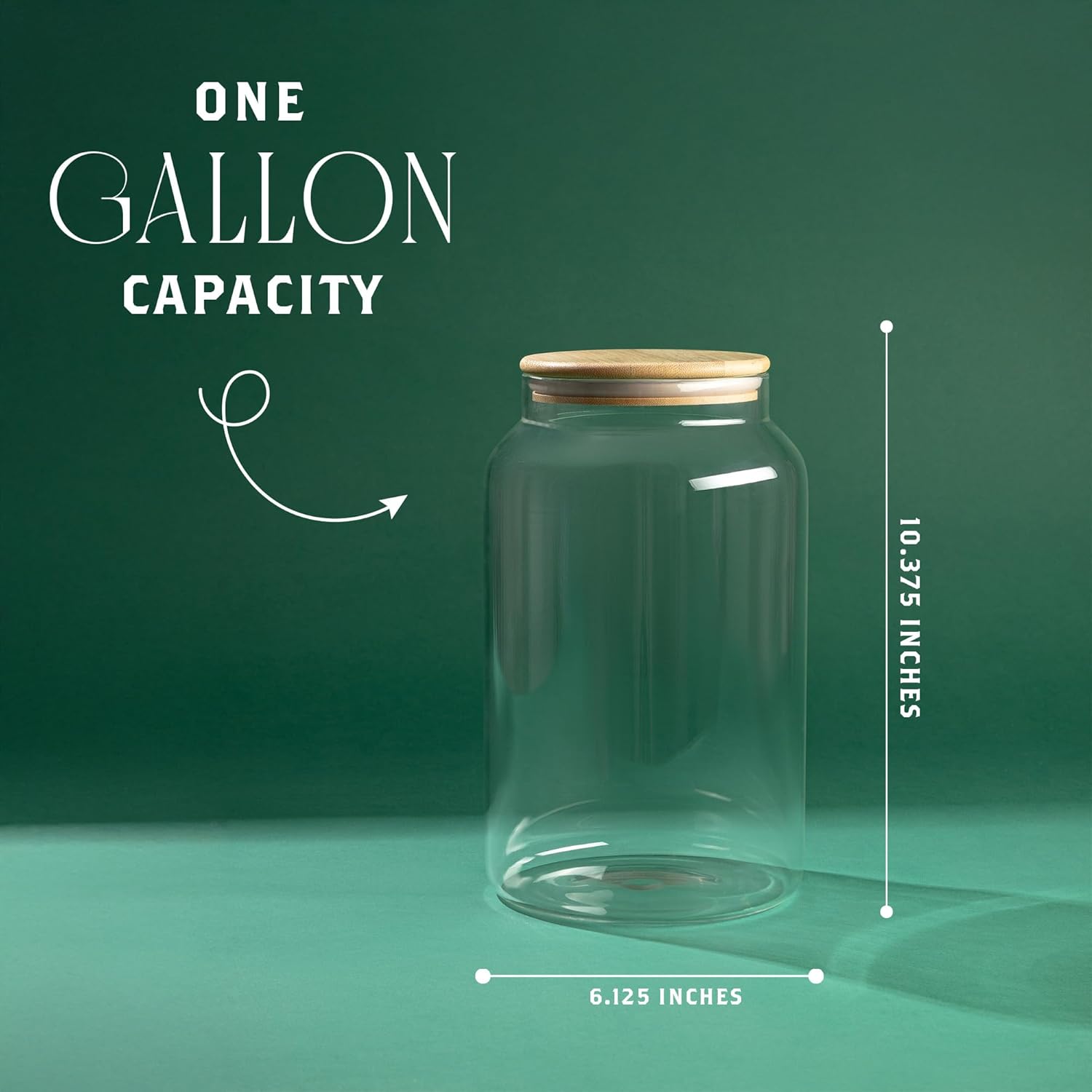 1 Gallon Glass Large Jar with  - Food Storage In The Kitchen บทวิจารณ์และราคา