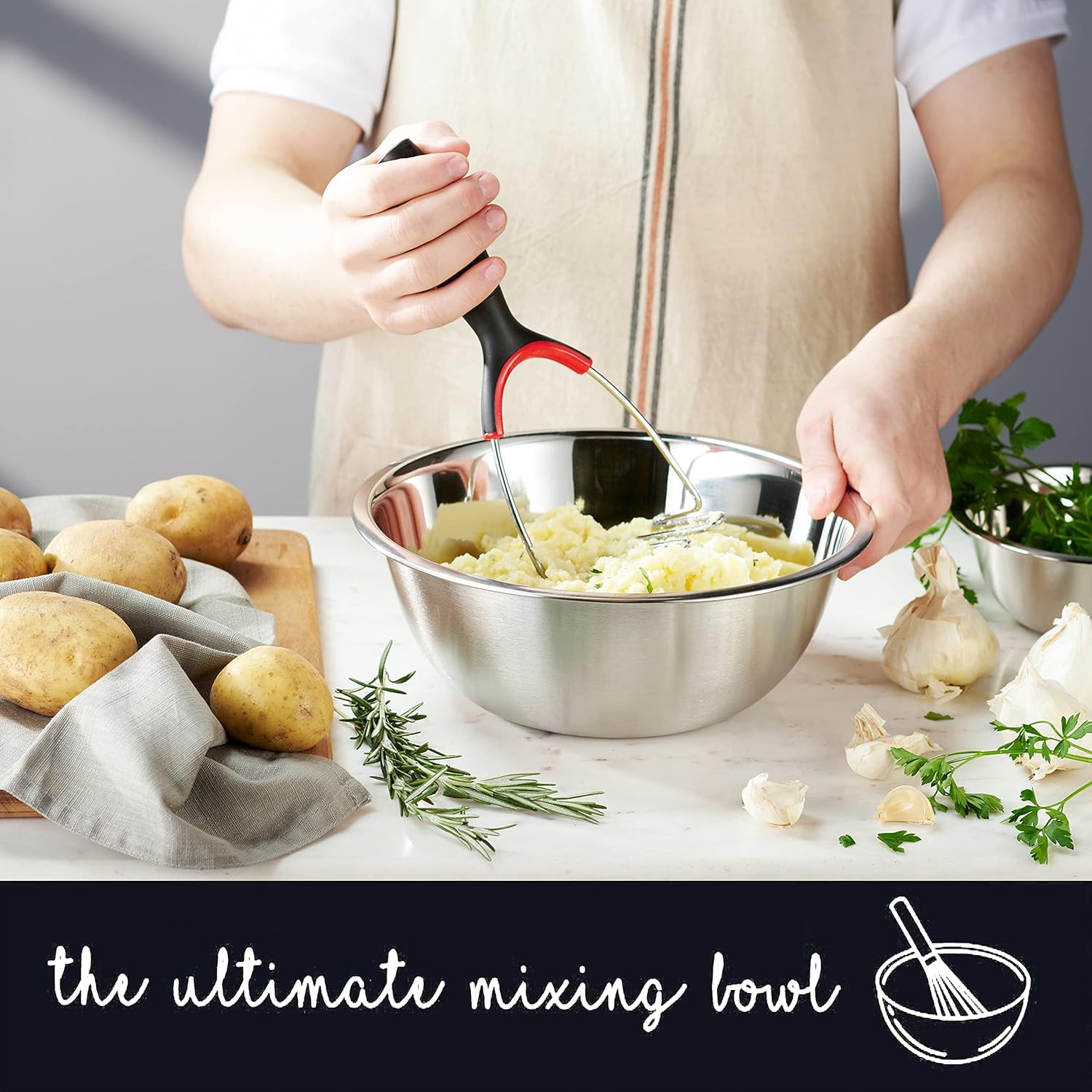 10-Piece Stainless Steel Mixin - Food Storage Safe บทวิจารณ์และราคา
