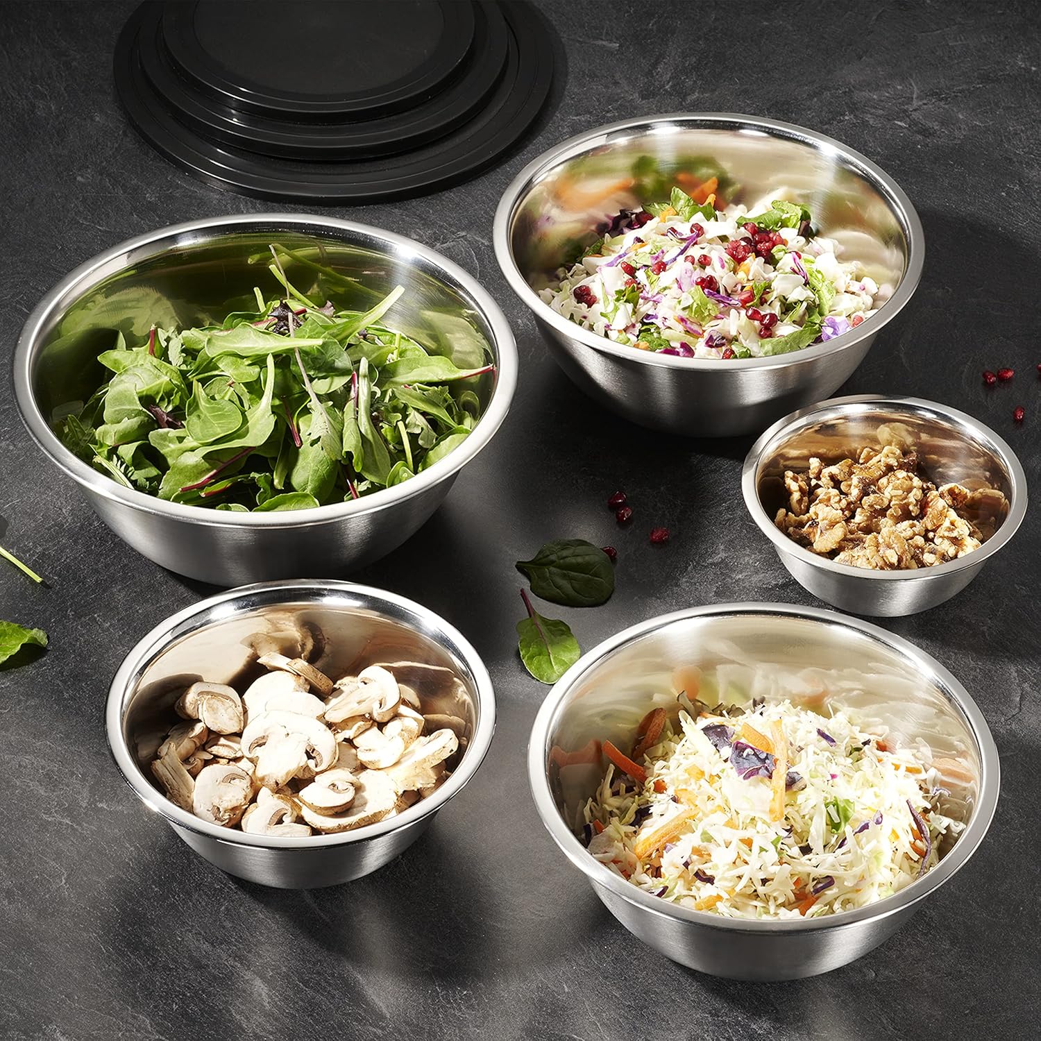 10-Piece Stainless Steel Mixin - Food Storage Safe บทวิจารณ์และราคา
