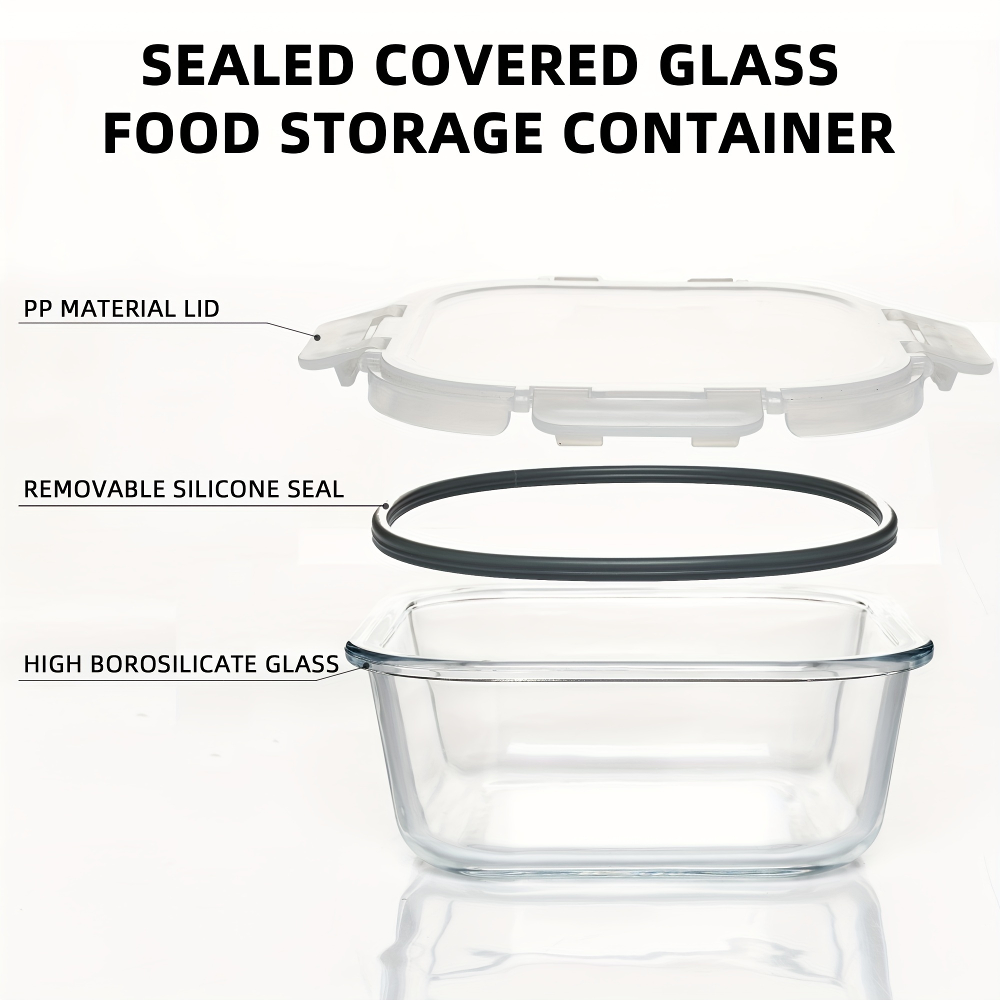 24-Piece High Borosilicate Gla - Food Storage Without Pantry บทวิจารณ์และราคา