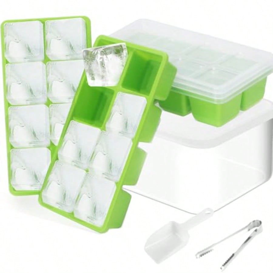 Ice Trays For Freezer With Lid - Food Storage Eco Friendly บทวิจารณ์และราคา