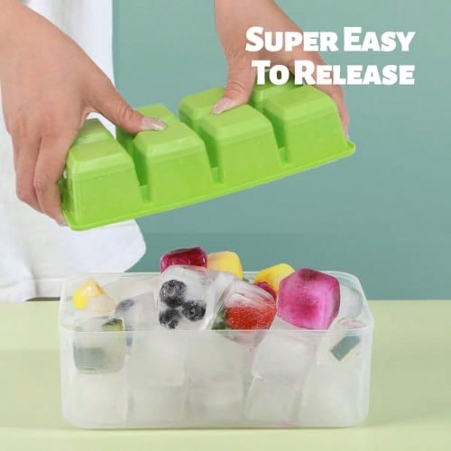 Ice Trays For Freezer With Lid - Food Storage Eco Friendly บทวิจารณ์และราคา