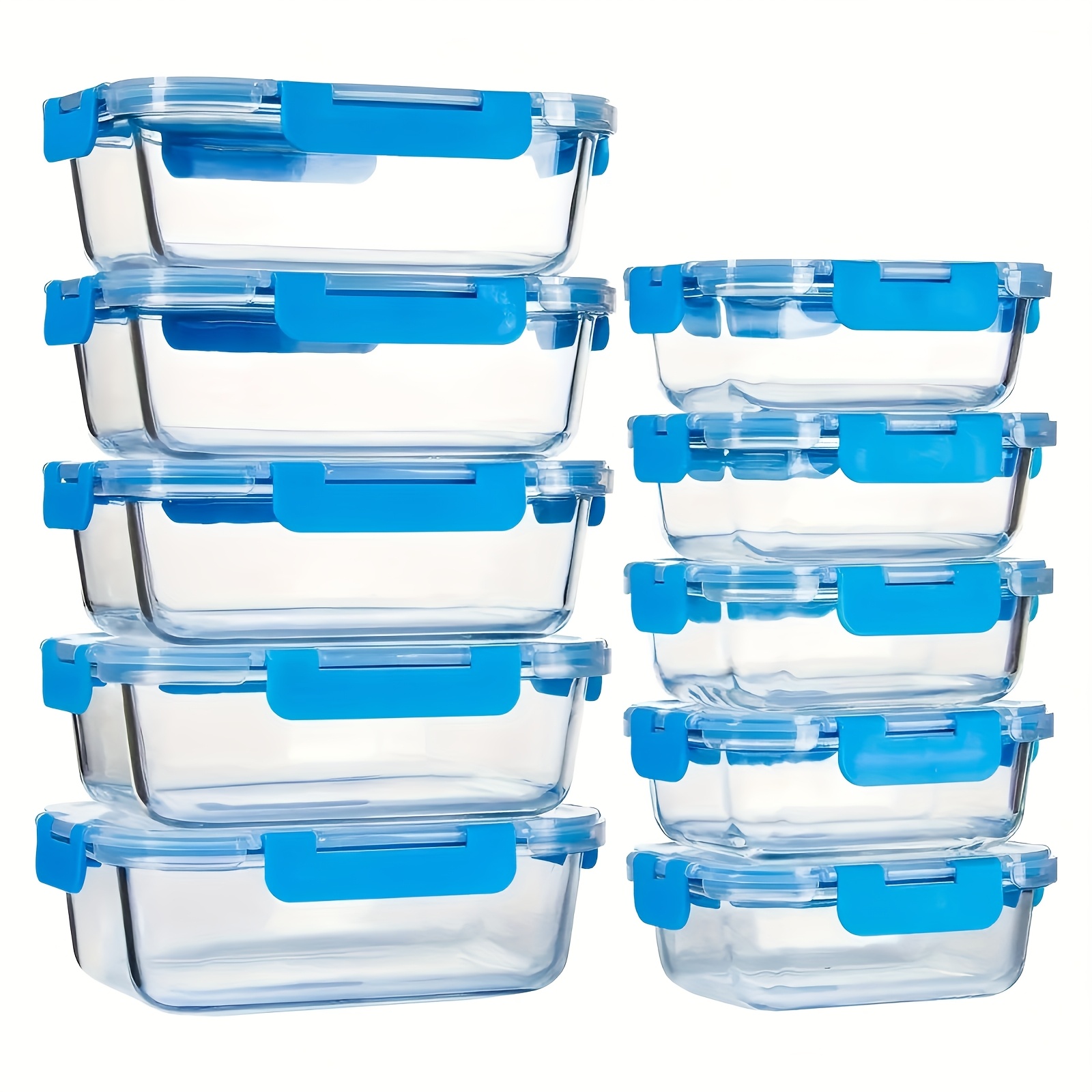 us10pcs Glass Food Storage Con - Food Storage Without Pantry บทวิจารณ์และราคา