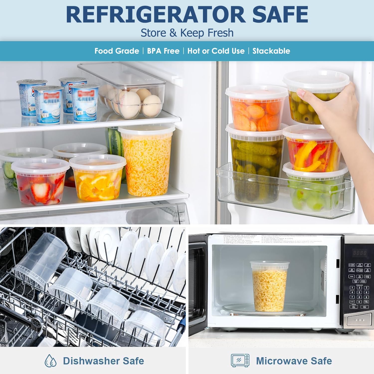 24pcs Deli Food Storage Contai - Food Storage Eco Friendly บทวิจารณ์และราคา