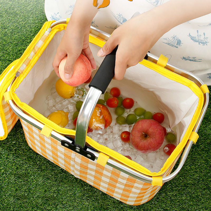 Retro Pastoral Lunch Bag Foldi - Food Storage In Cooler บทวิจารณ์และราคา