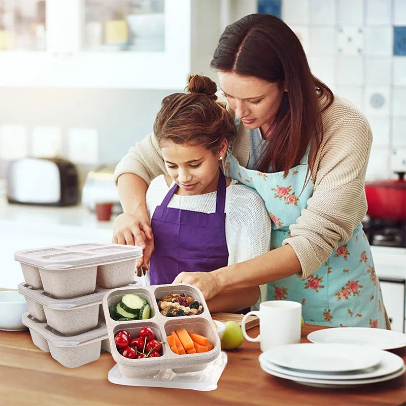 4 Grids Food Storage Box Porta - Food Storage Eco Friendly บทวิจารณ์และราคา