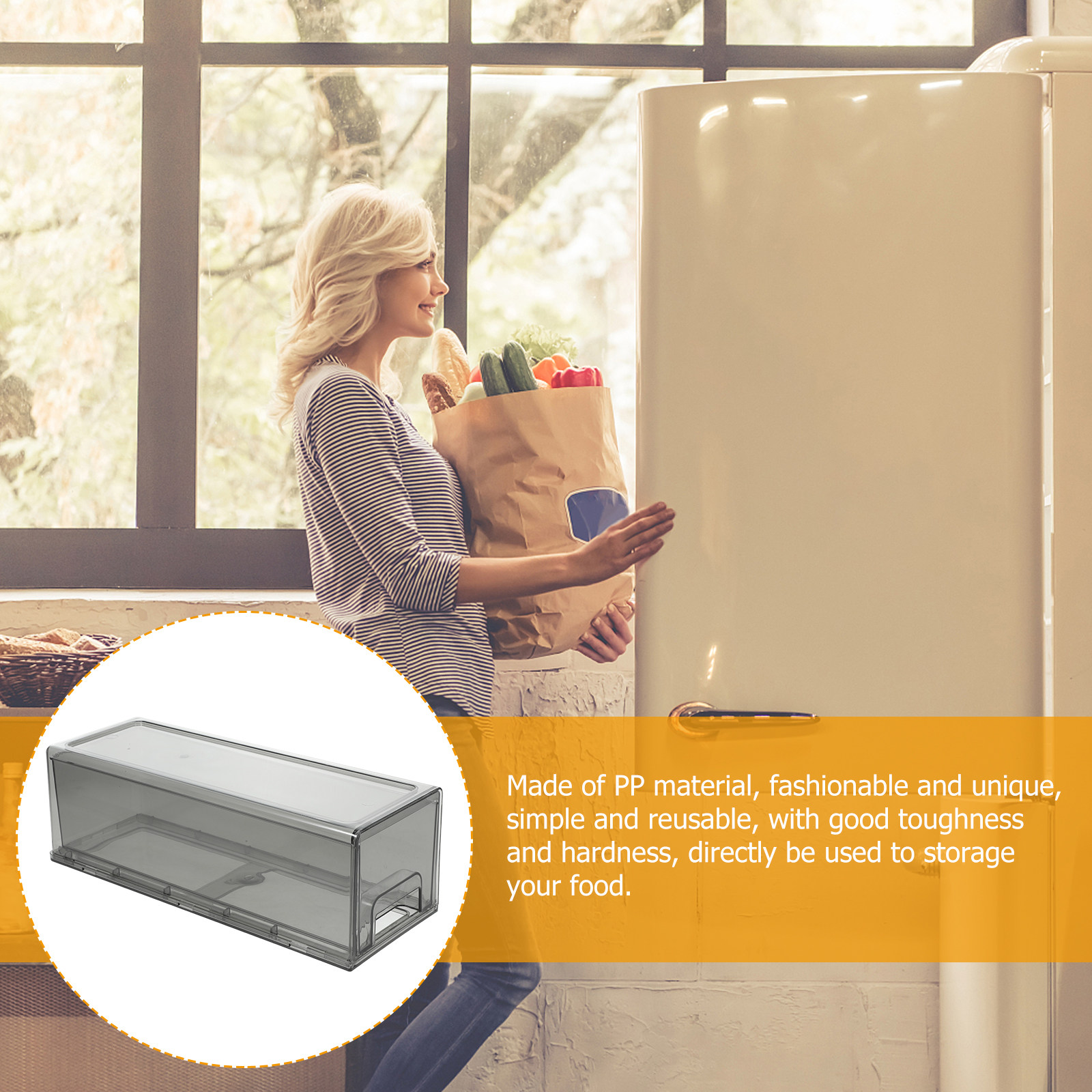 Stackable Refrigerator Organiz - Food Storage Without Pantry บทวิจารณ์และราคา