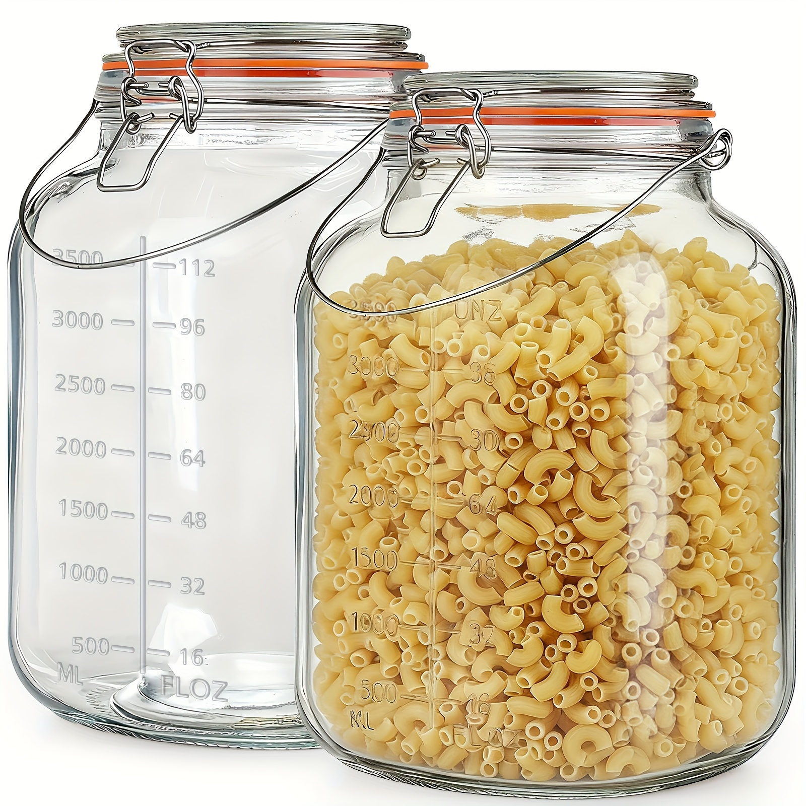 2 Pack 1 Gallon Glass Jar with - Food Storage Without Pantry บทวิจารณ์และราคา