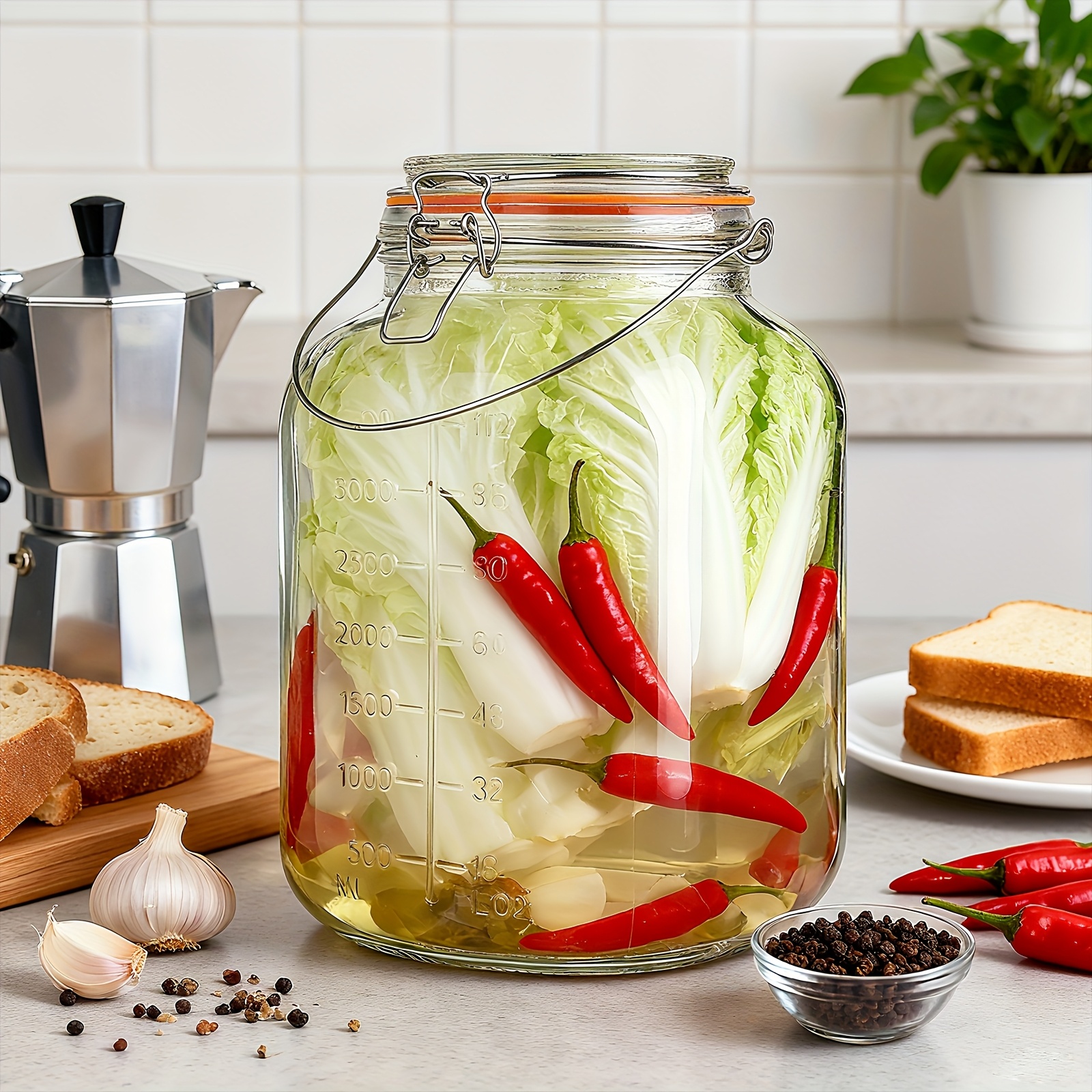 2 Pack 1 Gallon Glass Jar with - Food Storage Without Pantry บทวิจารณ์และราคา