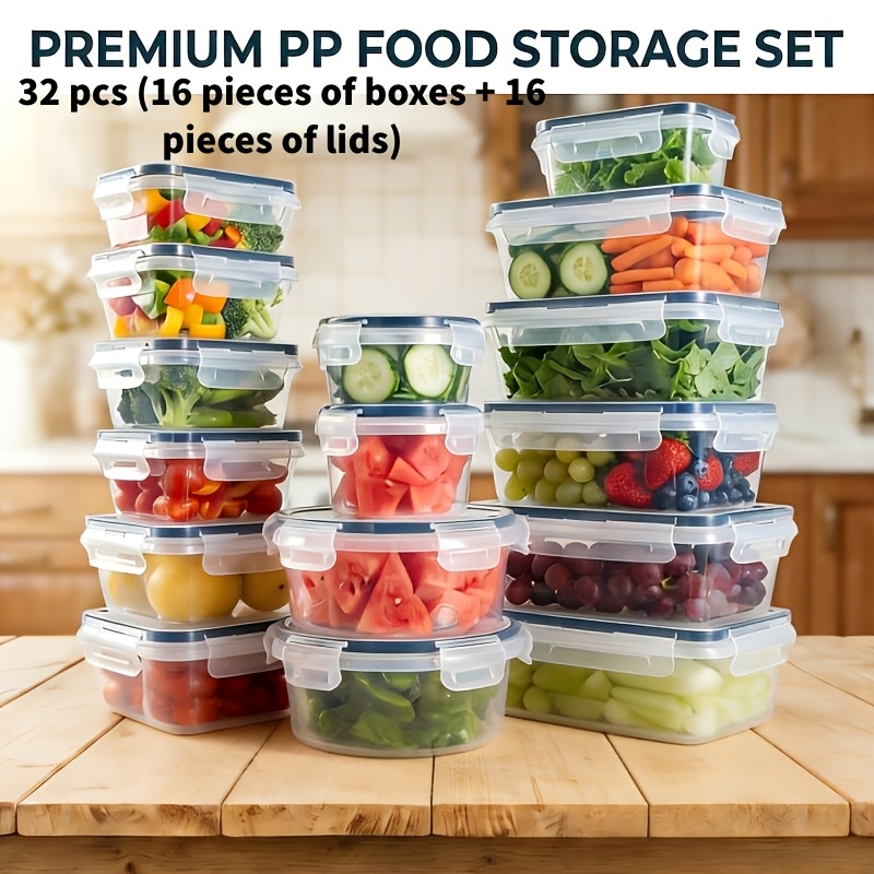 us22/32/52/55pcs New Food-Safe - Food Storage Without Pantry บทวิจารณ์และราคา