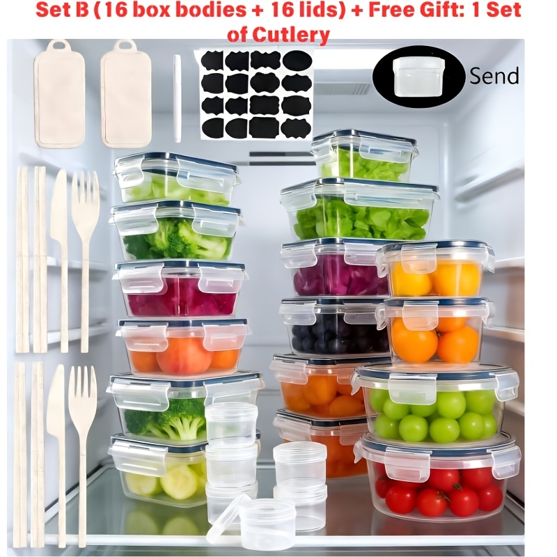 us22/32/52/55pcs New Food-Safe - Food Storage Without Pantry บทวิจารณ์และราคา