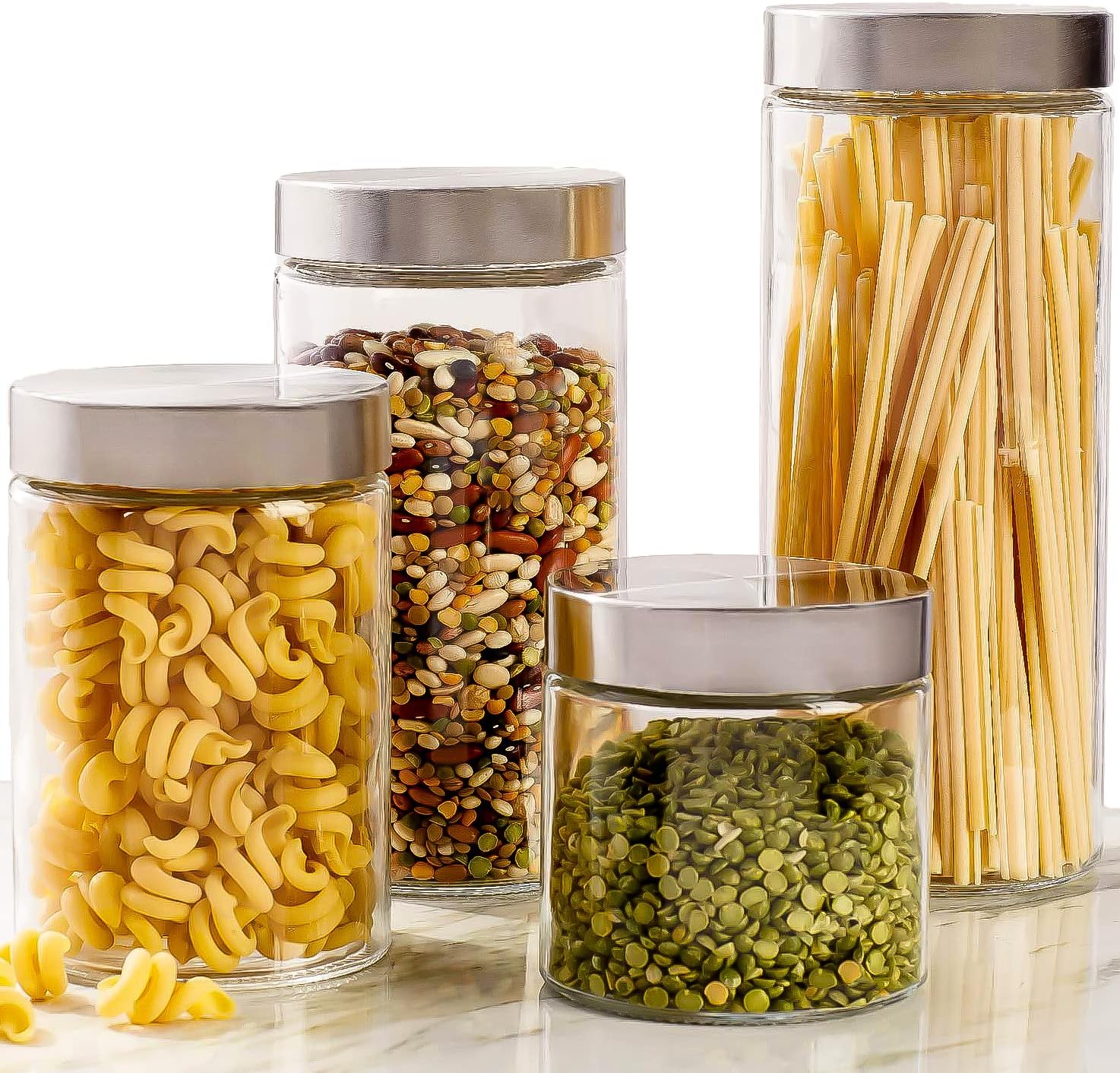 4pc Canister Sets for Kitchen  - Food Storage In The Kitchen บทวิจารณ์และราคา