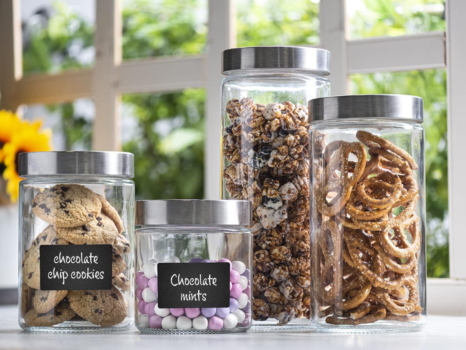 4pc Canister Sets for Kitchen  - Food Storage In The Kitchen บทวิจารณ์และราคา