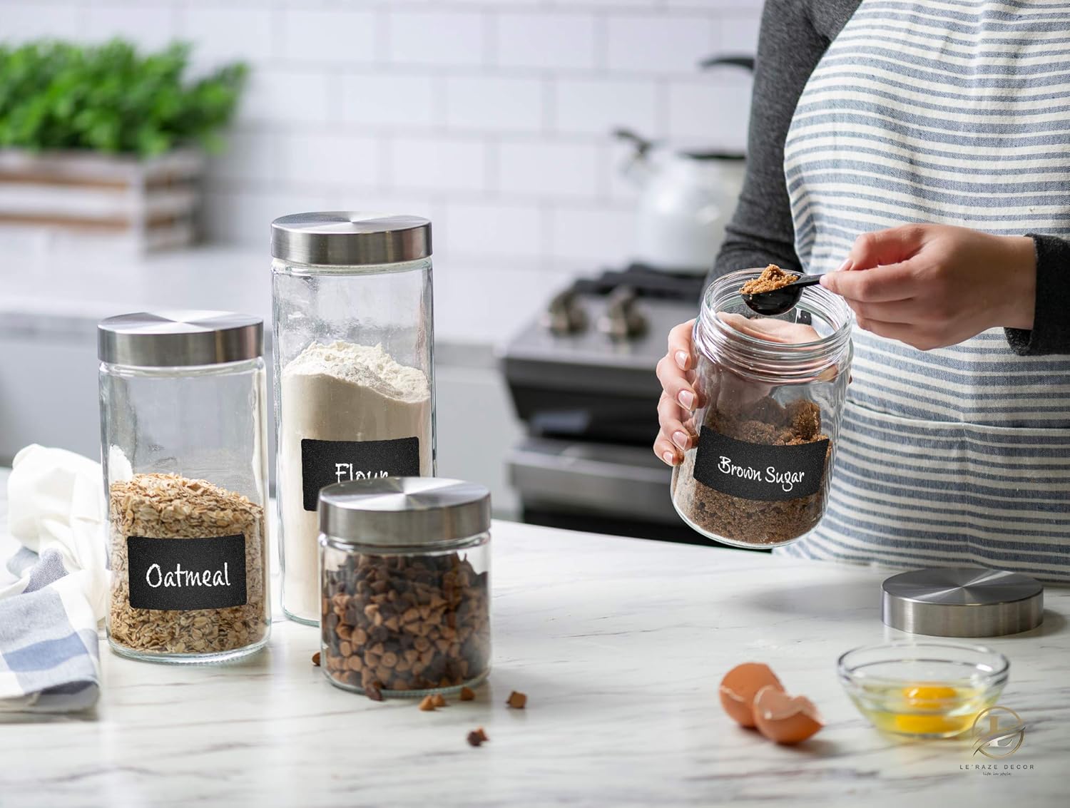 4pc Canister Sets for Kitchen  - Food Storage In The Kitchen บทวิจารณ์และราคา