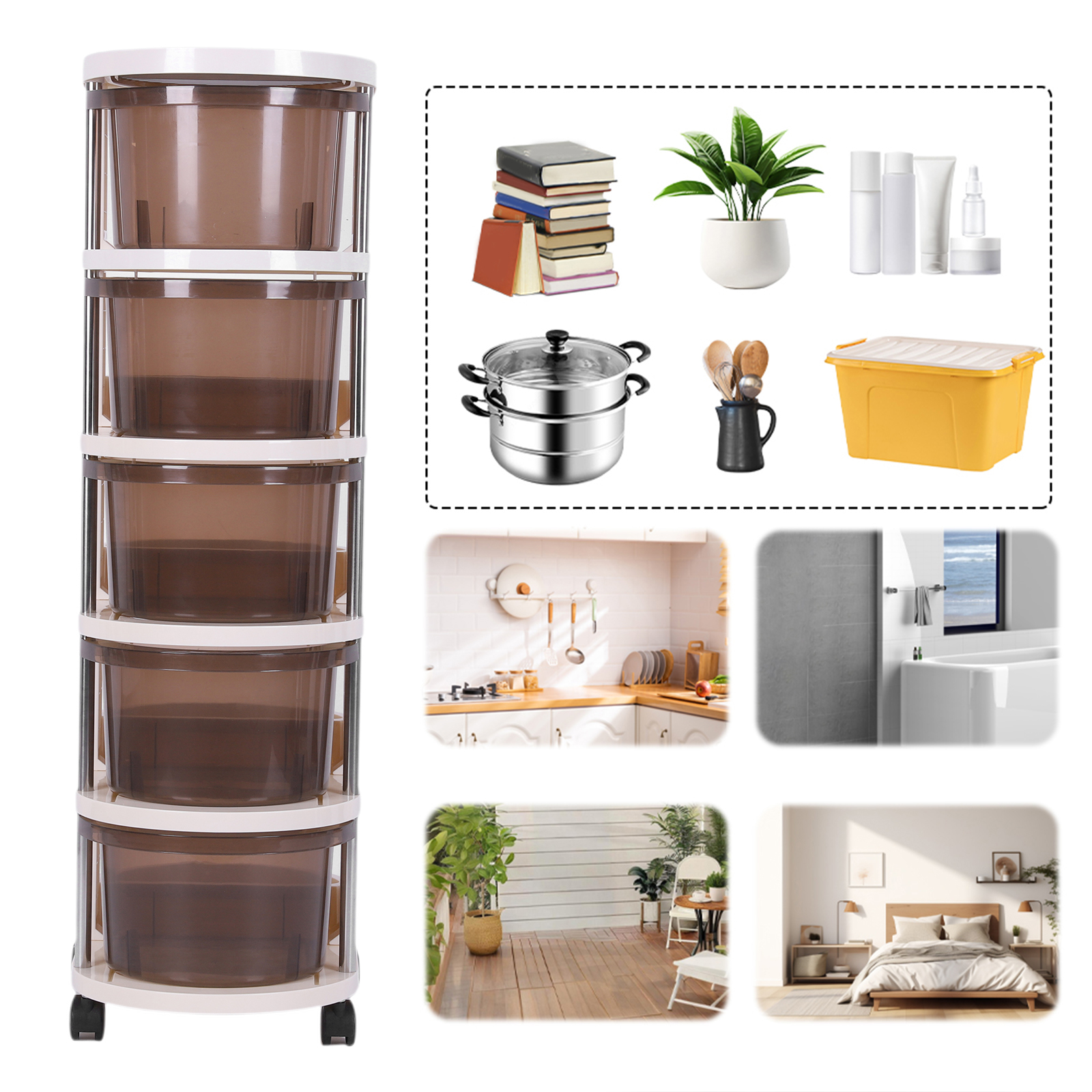 3/4/5-Layers Drawer Style Snac - Food Storage In Cabinets บทวิจารณ์และราคา
