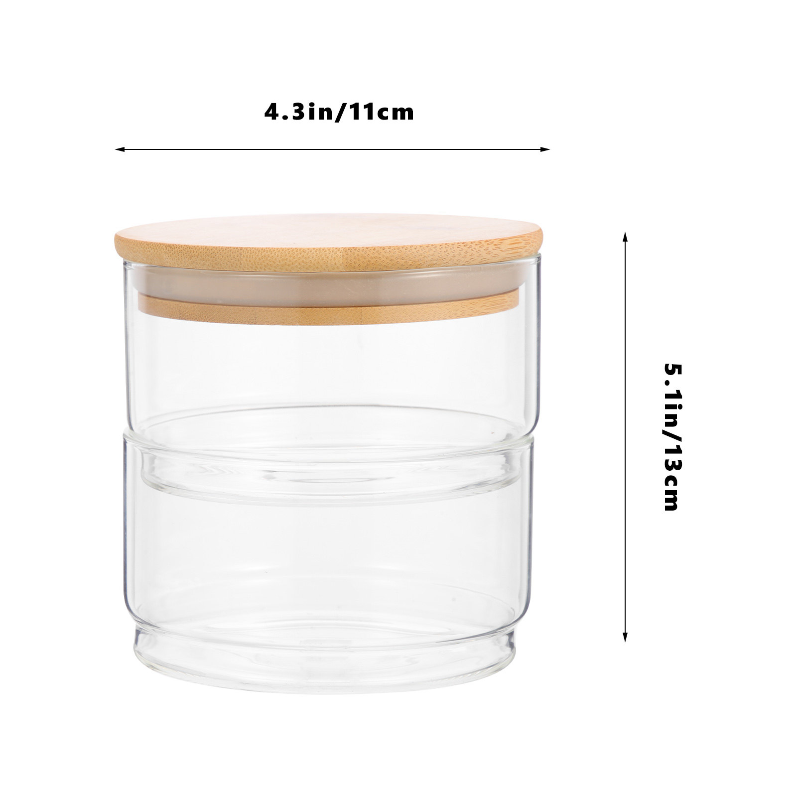 1Set Clear Glass Sealing Jars  - Food Storage In The Kitchen บทวิจารณ์และราคา