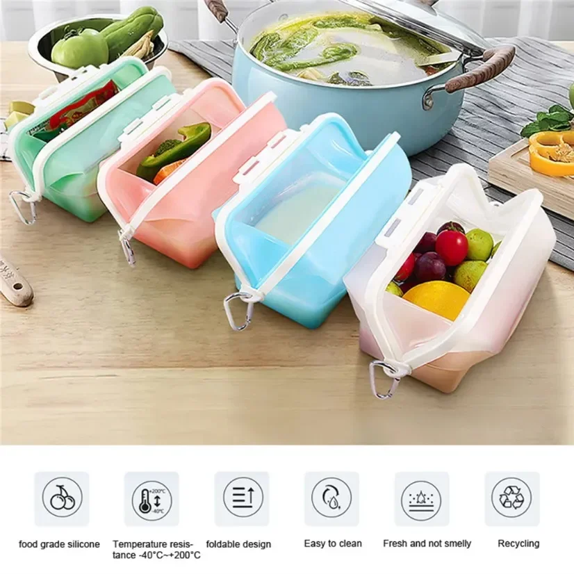 Silicone Travel Premium Reusab - Food Storage Eco Friendly บทวิจารณ์และราคา
