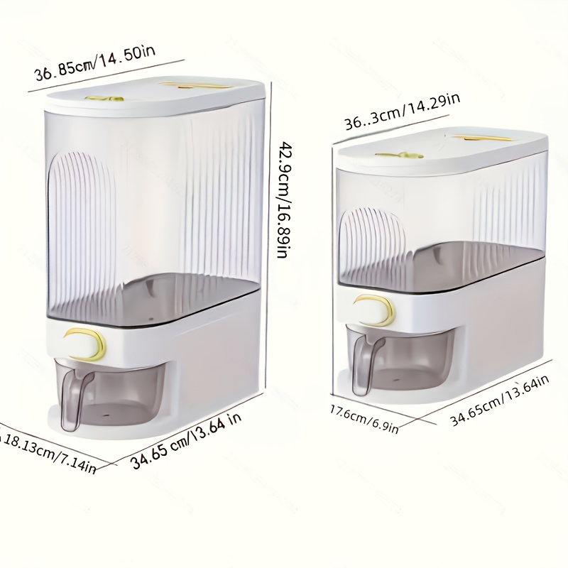 22Lbs Large Rice & Cereal Disp - Food Storage Without Pantry บทวิจารณ์และราคา