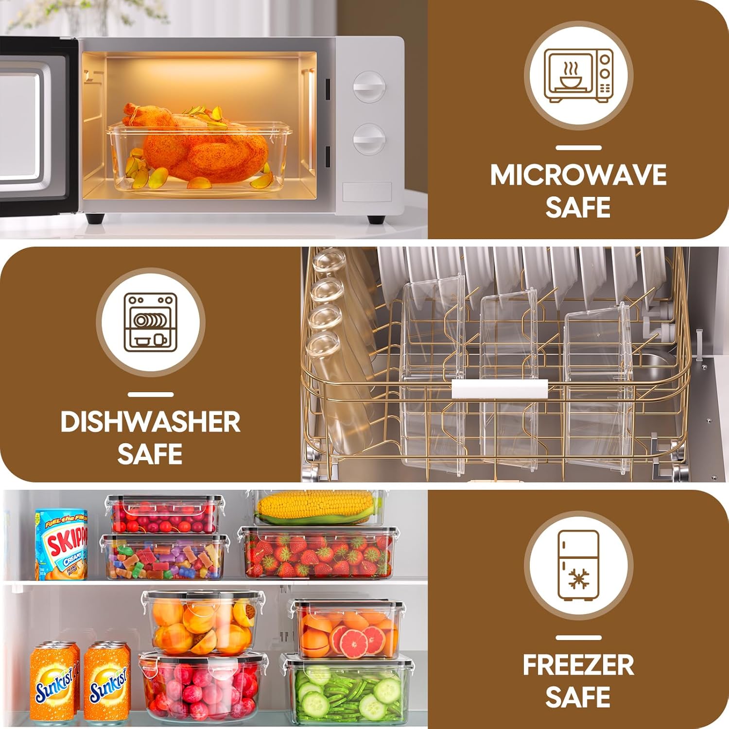 70 Piece Food Storage Containe - Food Storage Safe บทวิจารณ์และราคา
