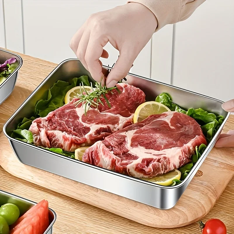 3pc Stainless Steel Food Stora - Food Storage Safe บทวิจารณ์และราคา
